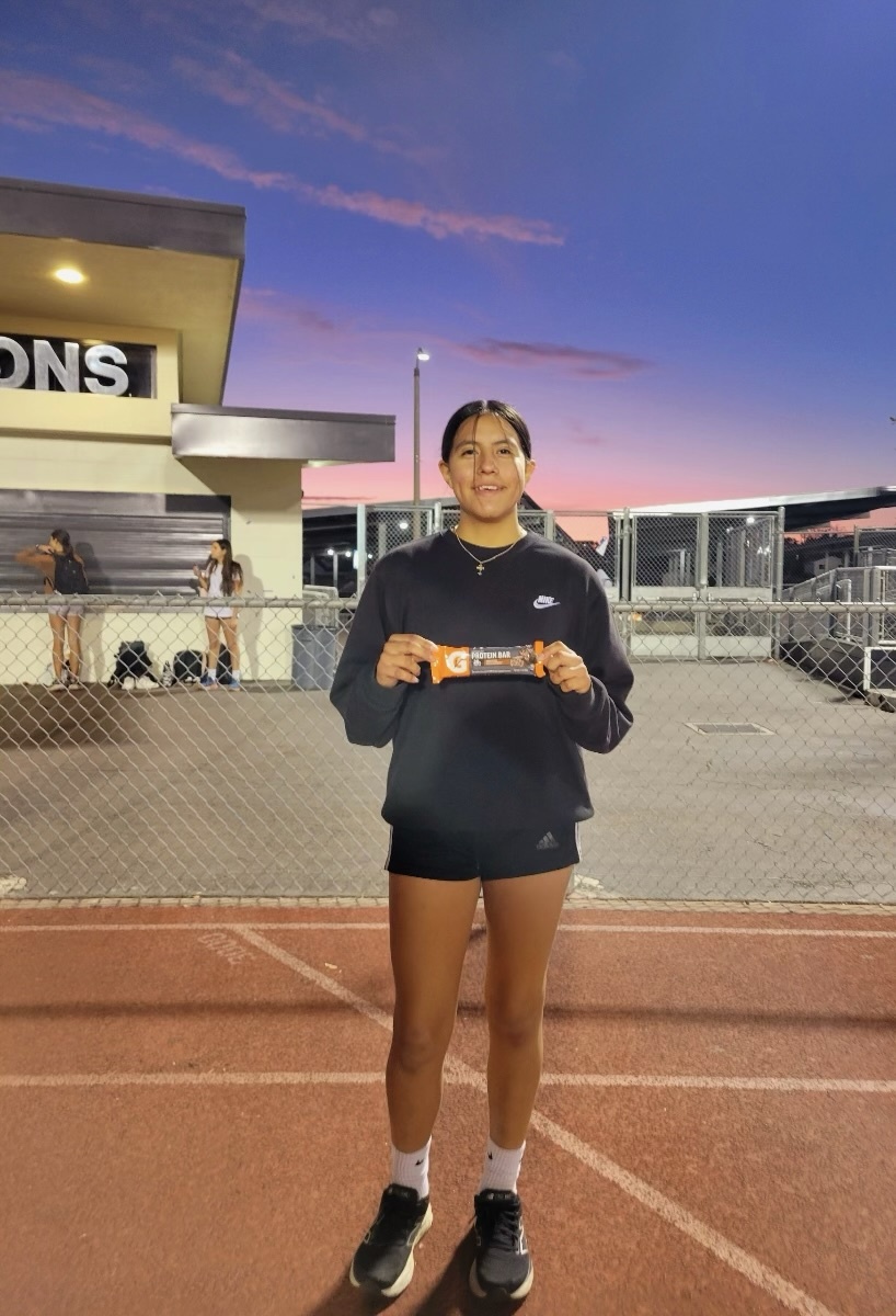 Young woman at sunset