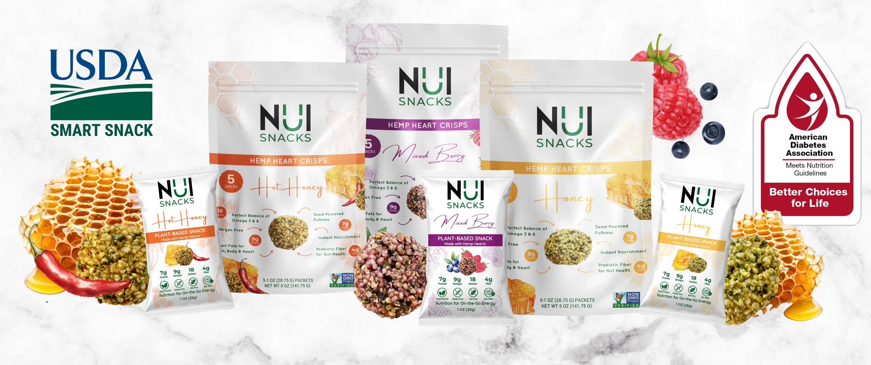 USDA Smart Snack and ADA Better Choices for Life — NUI Snacks product line