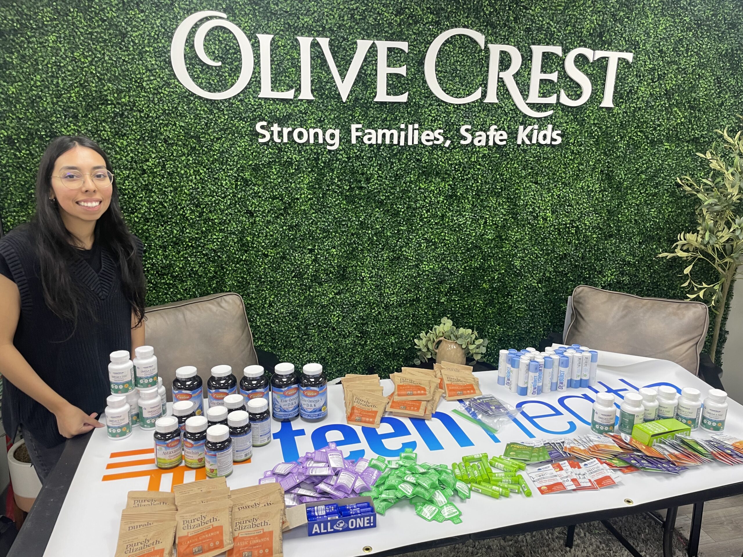 Essential kits at Olive Crest distribution