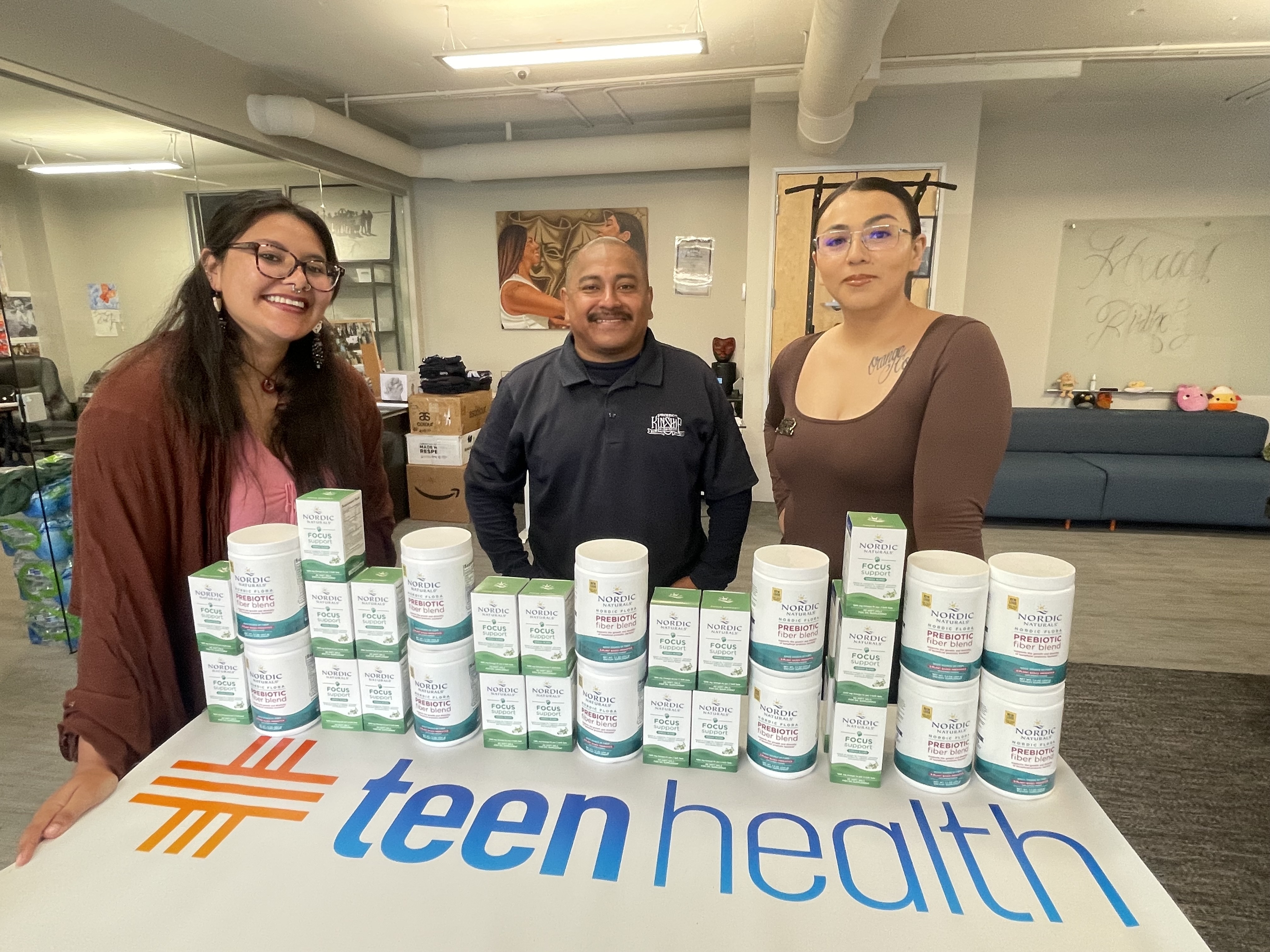 Teen Health partnership with Project Kinship, featuring Nordic Naturals Focus and Prebiotic products