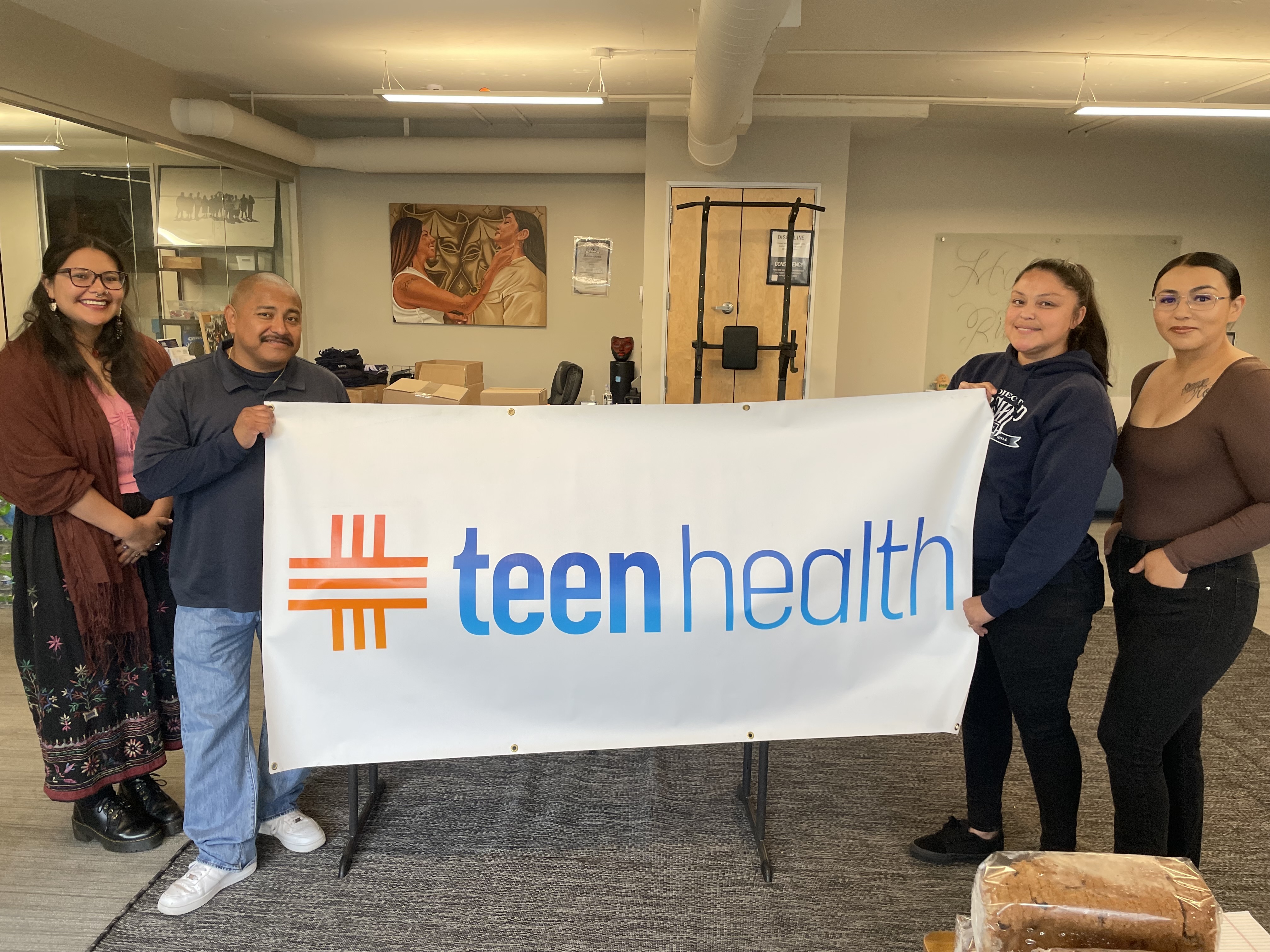 Teen Health partnership with Project Kinship social service partner team