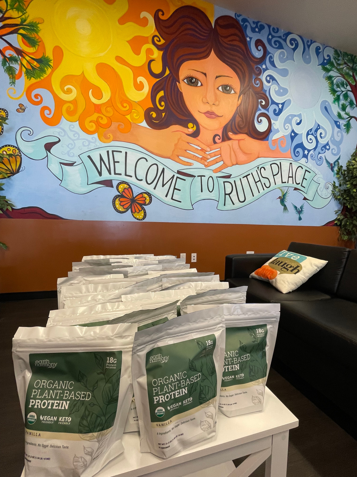 Plant-based protein donations staged at Ruth's Place